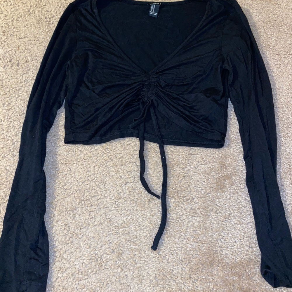 Black crop top